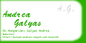 andrea galyas business card